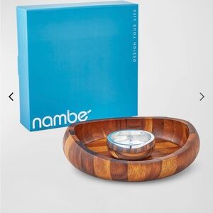 Nambe Butterfly Chip and Dip Server - New
